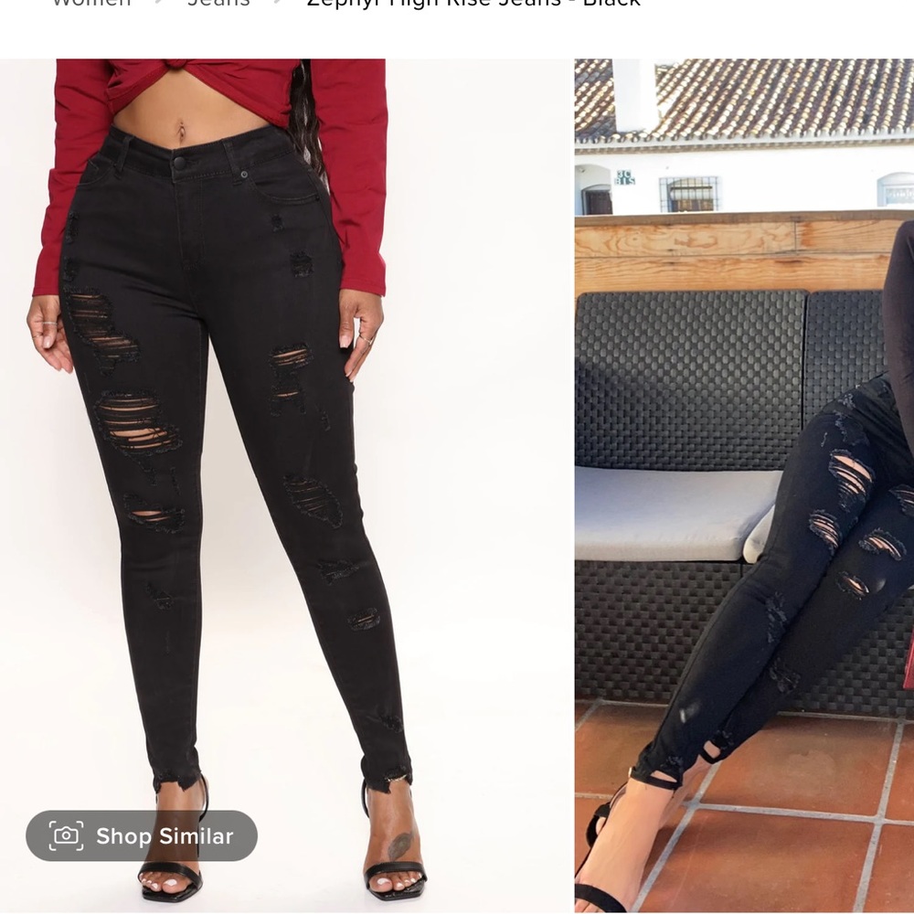Black denim jeans size 13